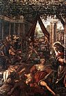 Jacopo Robusti Tintoretto Wall Art - La Probatica Piscina
